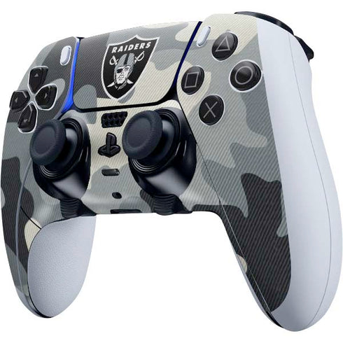 NFL Las Vegas Raiders Camo PS5 DualSense Edge Pro Controller Skin