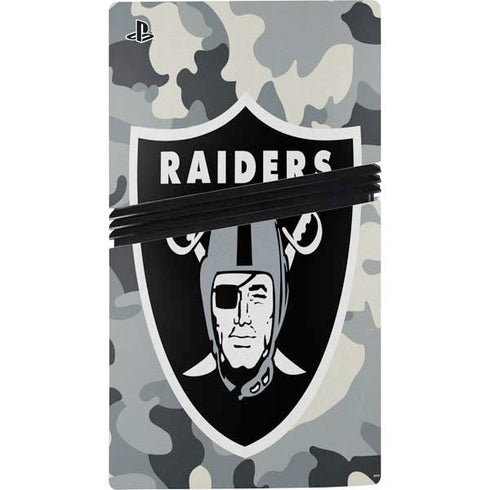 NFL Las Vegas Raiders Camo PS5 Pro Bundle Skin