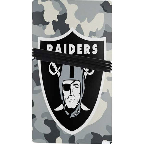 NFL Las Vegas Raiders Camo PS5 Pro Console Skin