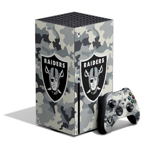 NFL Las Vegas Raiders Camo Xbox Series X Bundle Skin