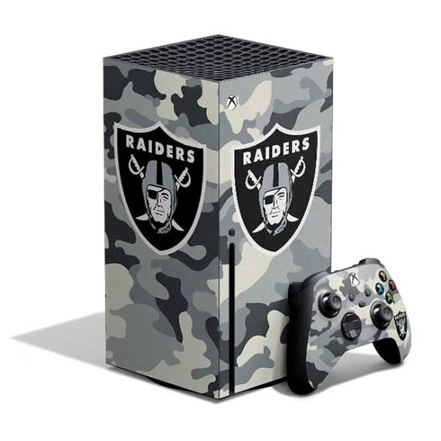 NFL Las Vegas Raiders Camo Xbox Series X Skins