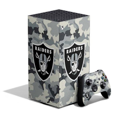 NFL Las Vegas Raiders Camo XBox Series X Digital Edition Bundle Skin