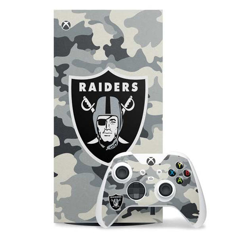 NFL Las Vegas Raiders Camo Xbox Series X Skins