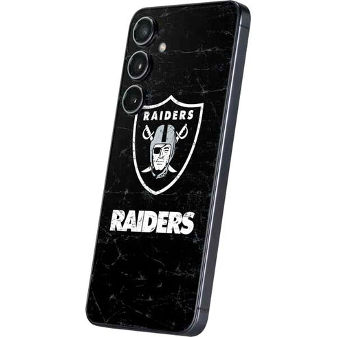NFL Las Vegas Raiders Distressed Galaxy A16 5G Skin
