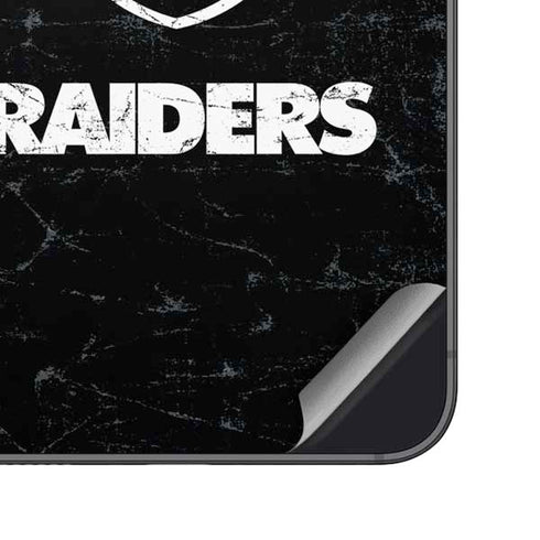 NFL Las Vegas Raiders Distressed Galaxy A16 5G Skin
