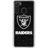 NFL Las Vegas Raiders Distressed Galaxy A21 Clear Case