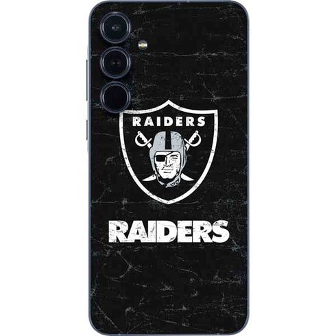 NFL Las Vegas Raiders Distressed Galaxy A36 5G Skin
