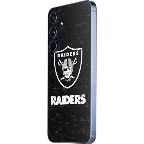 NFL Las Vegas Raiders Distressed Galaxy A36 5G Skin