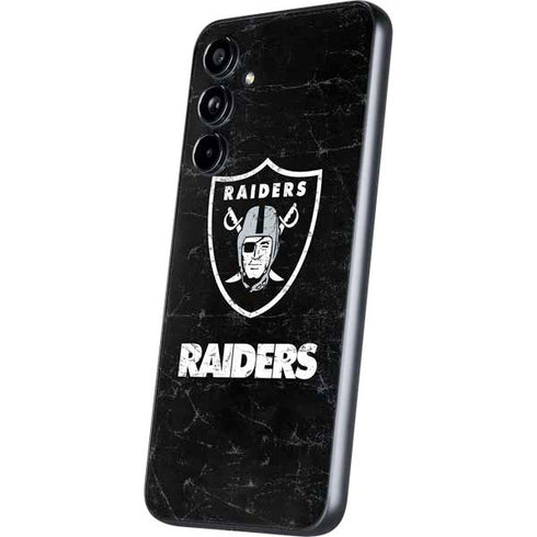 NFL Las Vegas Raiders Distressed Galaxy A54 5G Skin