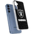 NFL Las Vegas Raiders Distressed Galaxy A55 5G Clear Case