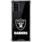 NFL Las Vegas Raiders Distressed Galaxy Note20 5G Clear Case