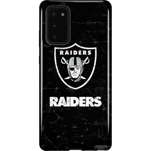 NFL Las Vegas Raiders Distressed Galaxy Note20 5G Pro Case