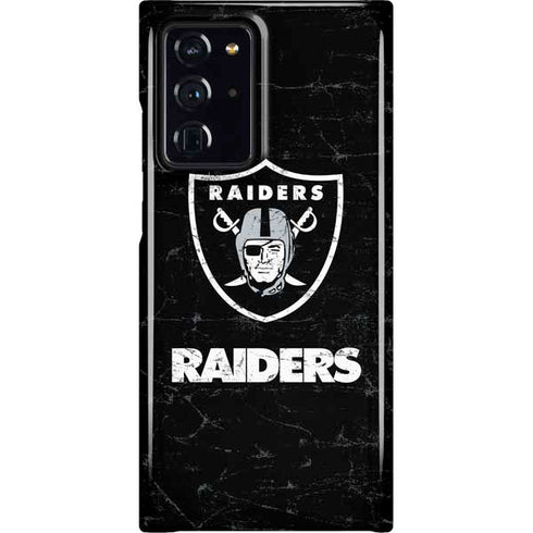 NFL Las Vegas Raiders Distressed Galaxy Note20 Ultra 5G Lite Case