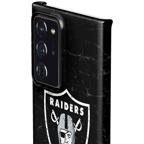 NFL Las Vegas Raiders Distressed Galaxy Note20 Ultra 5G Lite Case