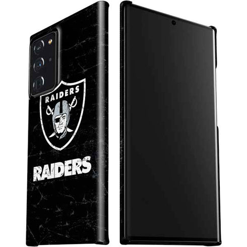 NFL Las Vegas Raiders Distressed Galaxy Note20 Ultra 5G Lite Case