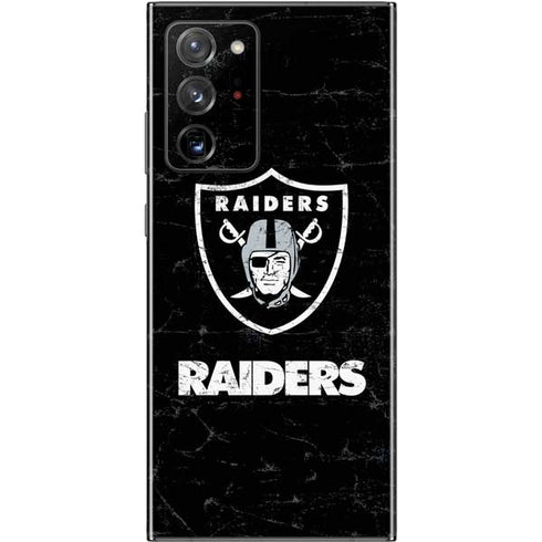 NFL Las Vegas Raiders Distressed Galaxy Note20 Ultra 5G Skin