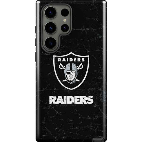 NFL Las Vegas Raiders Distressed Galaxy S23 Ultra Pro Case
