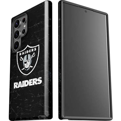 NFL Las Vegas Raiders Distressed Galaxy S23 Ultra Pro Case