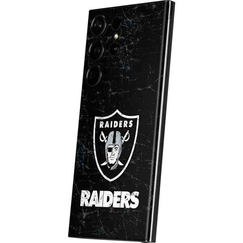 NFL Las Vegas Raiders Distressed Galaxy Skins