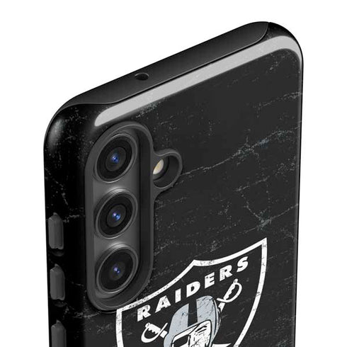 NFL Las Vegas Raiders Distressed Galaxy S25 Impact Case