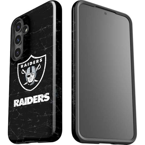 NFL Las Vegas Raiders Distressed Galaxy S25 Impact Case