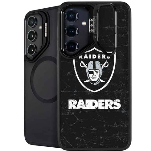 NFL Las Vegas Raiders Distressed Galaxy S25 Kickstand Case