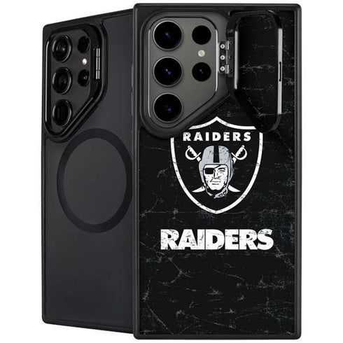 NFL Las Vegas Raiders Distressed Galaxy S24 Ultra Kickstand Case