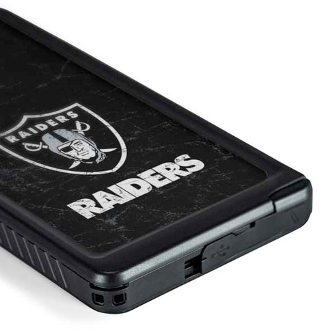 NFL Las Vegas Raiders Distressed Galaxy S24 Ultra Waterproof Case