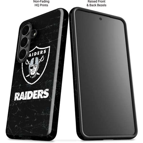 NFL Las Vegas Raiders Distressed Galaxy S26 Impact Case