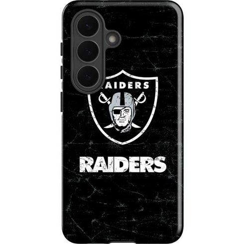 NFL Las Vegas Raiders Distressed Galaxy S26 Plus Impact Case