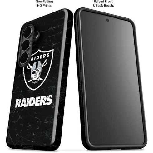 NFL Las Vegas Raiders Distressed Galaxy S26 Plus Impact Case