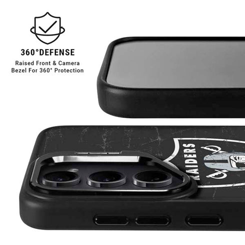 NFL Las Vegas Raiders Distressed Galaxy S26 Ultra Kickstand Case