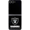 NFL Las Vegas Raiders Distressed Galaxy Z Flip6 Skin