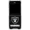 NFL Las Vegas Raiders Distressed Galaxy Z Flip6 Clear Case