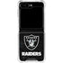 NFL Las Vegas Raiders Distressed Galaxy Z Flip6 Clear Case