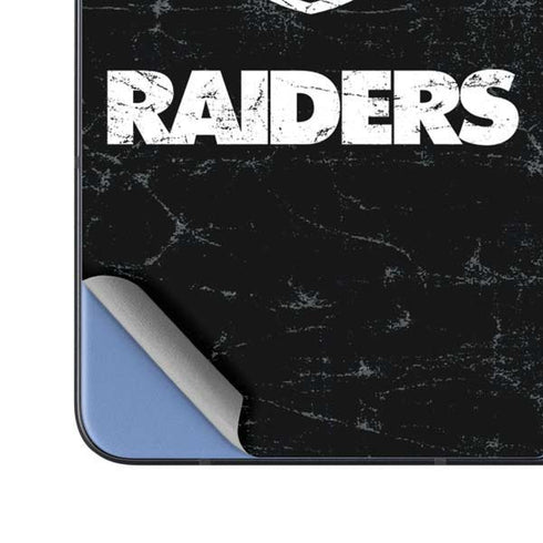 NFL Las Vegas Raiders Distressed Galaxy Z Fold5 5G Skin