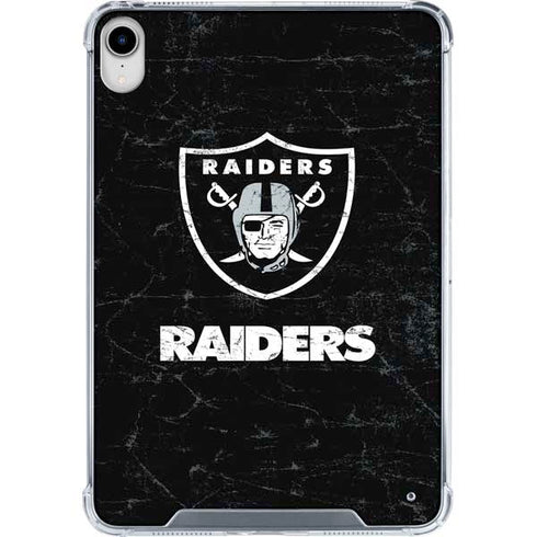 NFL Las Vegas Raiders Distressed iPad 11th Gen (2025) Clear Case