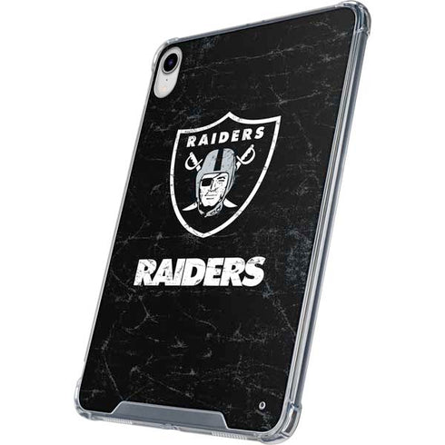 NFL Las Vegas Raiders Distressed iPad 11th Gen (2025) Clear Case