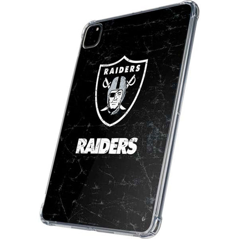 NFL Las Vegas Raiders Distressed iPad Pro 11in (2024) Clear Case