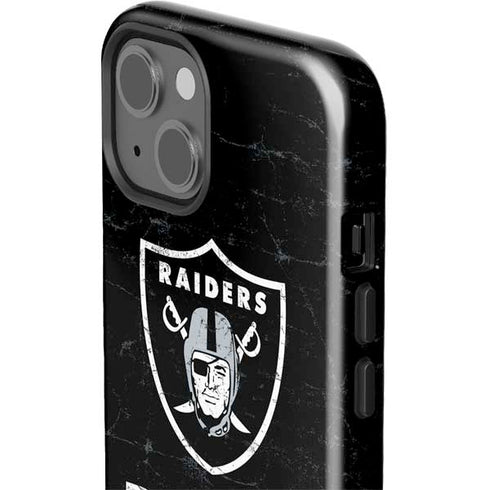NFL Las Vegas Raiders Distressed iPhone 15 Impact Case