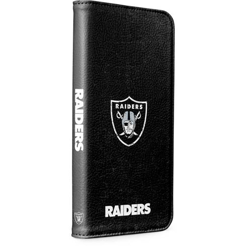 NFL Las Vegas Raiders Distressed iPhone 15 Pro Max Folio Case