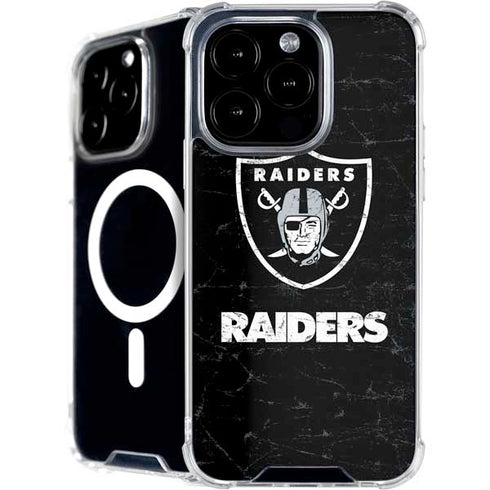 NFL Las Vegas Raiders Distressed iPhone 16 Pro MagSafe Case