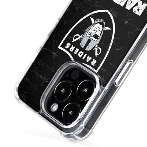 NFL Las Vegas Raiders Distressed iPhone 16 Pro Max MagSafe Case