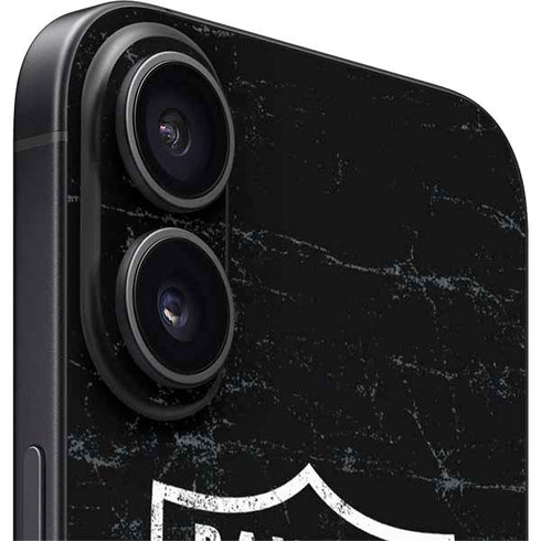 NFL Las Vegas Raiders Distressed iPhone 16 Skin