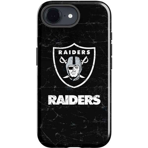 NFL Las Vegas Raiders Distressed iPhone 16e Impact Case