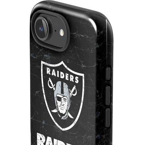 NFL Las Vegas Raiders Distressed iPhone 16e Impact Case