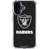 NFL Las Vegas Raiders Distressed iPhone 17 Clear Case