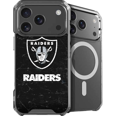 NFL Las Vegas Raiders Distressed iPhone 18 Pro Max MagSafe Case