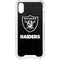 NFL Las Vegas Raiders Distressed iPhone XS Clear Case