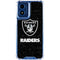 NFL Las Vegas Raiders Distressed Moto G 5G (2024) Clear Case